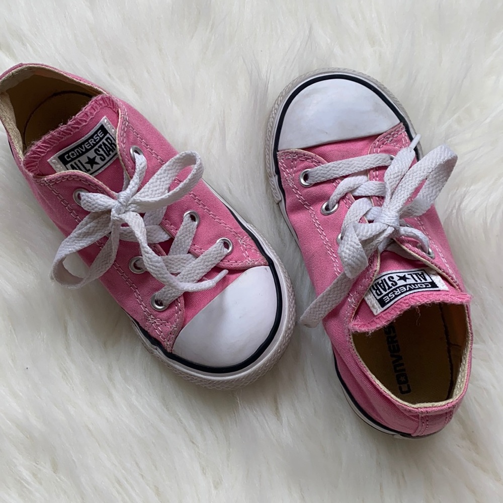 Pink Converse shoes